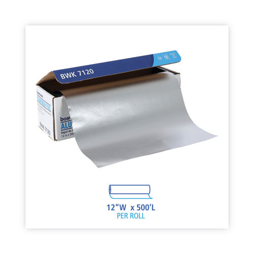 Heavy-duty Aluminum Foil Roll, 87 Gauge, 12" X 500 Ft.