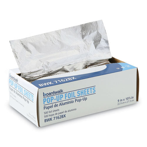 Standard Aluminum Foil Pop-up Sheets, 63 Gauge, 9 X 10.75, 500 Sheets/box.