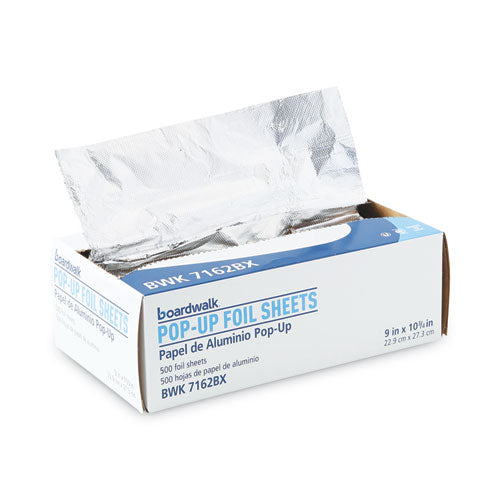 Standard Aluminum Foil Pop-up Sheets, 63 Gauge,9 X 10.75, 500 Sheets/box, 6 Boxes/carton