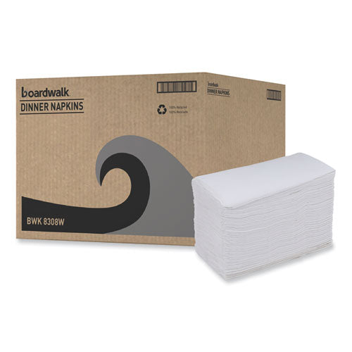 Dinner Napkin, 2-ply, 17 X 15, White, 100/pack, 30 Packs/carton.