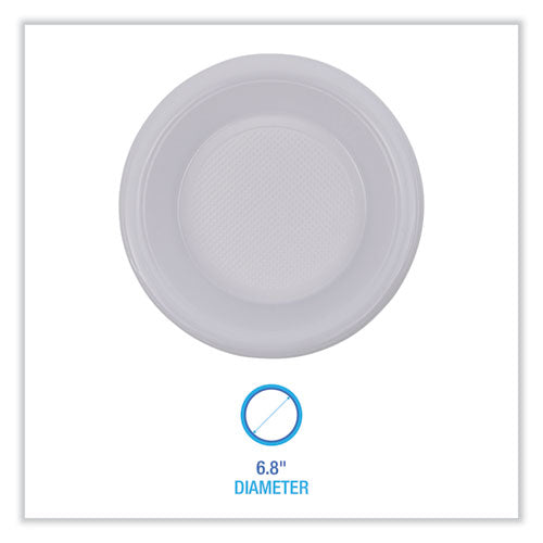 Hi-impact Plastic Dinnerware, Bowl, 10 To 12 Oz, White, 1,000/carton.