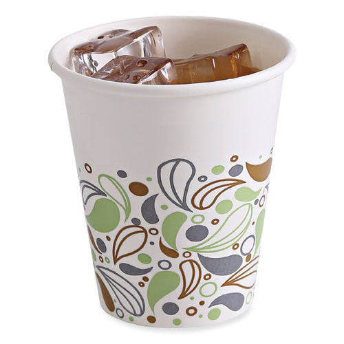 Deerfield Printed Paper Cold Cups, 12 Oz, 50 Cups/sleeve, 20 Sleeves/carton.