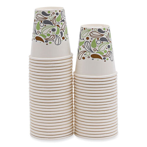 Deerfield Printed Paper Cold Cups, 12 Oz, 50 Cups/sleeve, 20 Sleeves/carton.