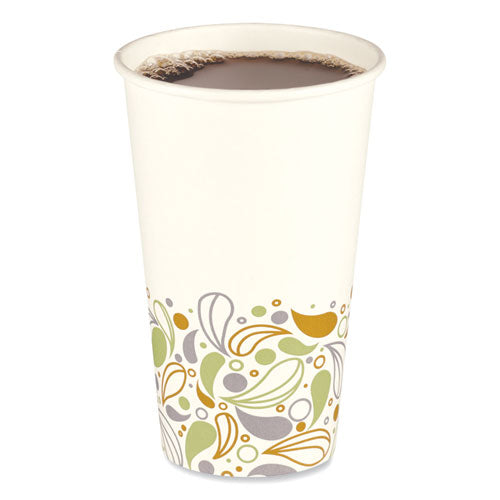 Deerfield Printed Paper Hot Cups, 16 Oz, 50 Cups/sleeve, 20 Sleeves/carton.