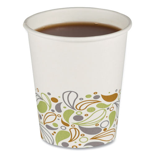 Deerfield Printed Paper Hot Cups, 8 Oz, 50 Cups/sleeve, 20 Sleeves/carton.