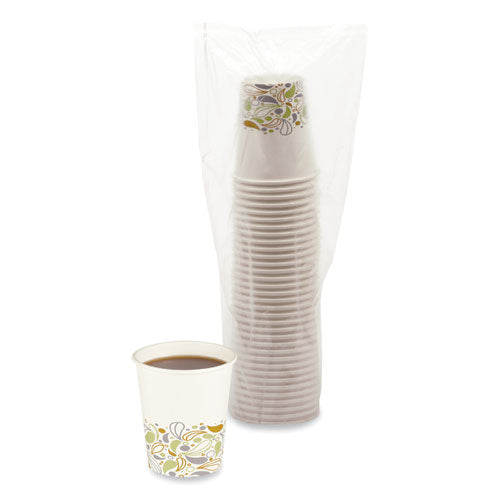 Deerfield Printed Paper Hot Cups, 8 Oz, 50 Cups/sleeve, 20 Sleeves/carton.