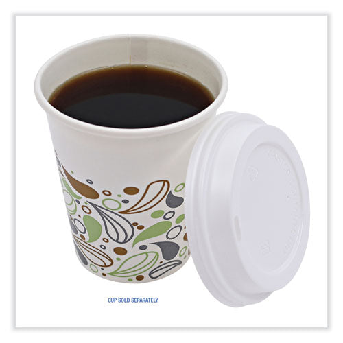 Deerfield Hot Cup Lids, Fits 10 Oz To 20 Oz Cups, White, Plastic, 50/pack, 20 Packs/carton.