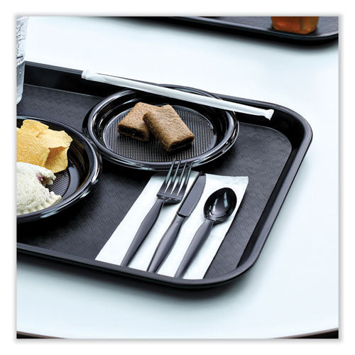 Heavyweight Wrapped Polystyrene Cutlery, Fork, Black, 1,000/carton.