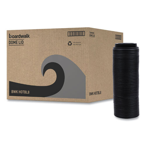 Hot Cup Lids, Fits 8 Oz Hot Cups, Black, 1,000/carton.