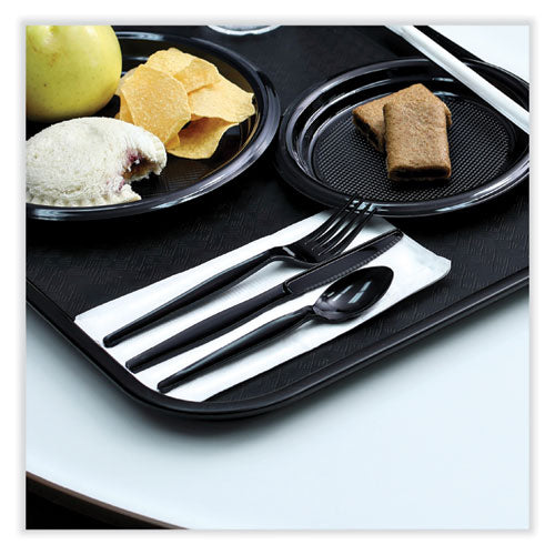 Heavyweight Wrapped Polystyrene Cutlery, Knife, Black, 1,000/carton.