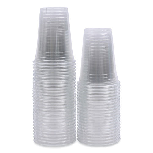 Clear Plastic Cold Cups, 16 Oz, Pet, 50 Cups/sleeve, 20 Sleeves/carton.