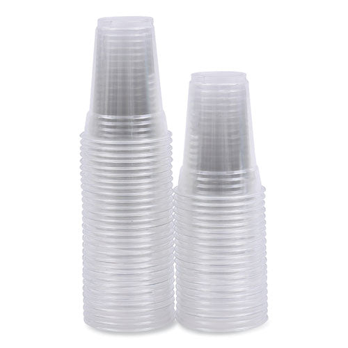 Clear Plastic Cold Cups, 9 Oz, Pet, 50 Cups/sleeve, 20 Sleeves/carton.