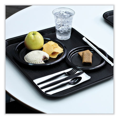 Hi-impact Plastic Dinnerware, Plate, 6" Dia, Black, 1,000/carton.