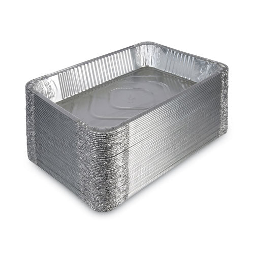 Aluminum Steam Table Pans, Full-size Deep, 620 Gauge, 3.19" Deep, 12.81 X 20.75, 50/carton.