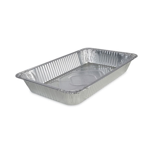 Aluminum Steam Table Pans, Full-size Deep, 620 Gauge, 3.19" Deep, 12.81 X 20.75, 50/carton.