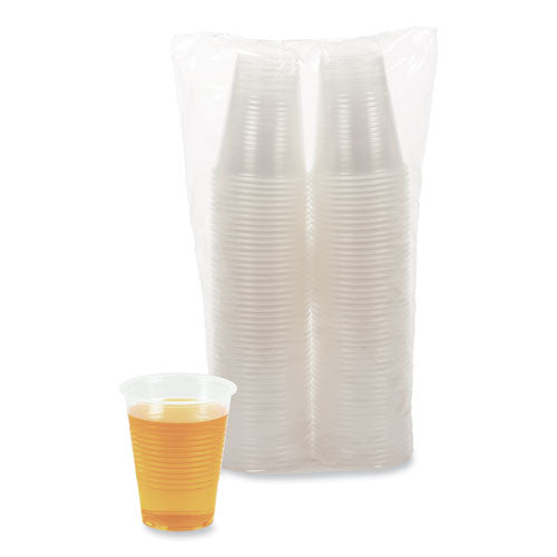 Translucent Plastic Cold Cups, 10 Oz, Polypropylene, 100 Cups/sleeve, 10 Sleeves/carton.