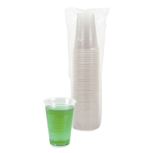 Translucent Plastic Cold Cups, 14 Oz, Polypropylene, 50/pack.