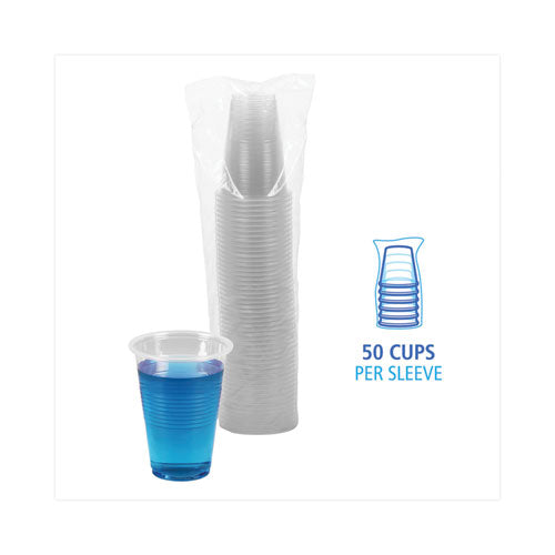 Translucent Plastic Cold Cups, 16 Oz, Polypropylene, 50/pack.