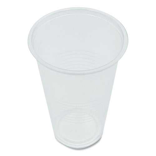 Translucent Plastic Cold Cups, 20 Oz, Clear, 50/pack.