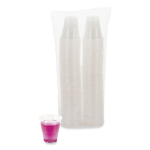 Translucent Plastic Cold Cups, 3 Oz, Polypropylene,125 Cups/sleeve, 20 Sleeves/carton