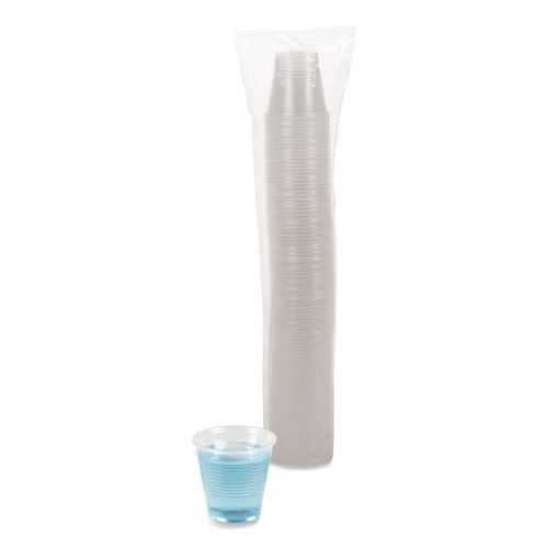 Translucent Plastic Cold Cups, 5 Oz, Polypropylene, 100 Cups/sleeve, 25 Sleeves/carton.