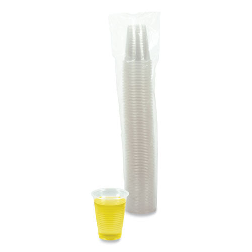 Translucent Plastic Cold Cups, 7 Oz, Polypropylene, 100/pack.