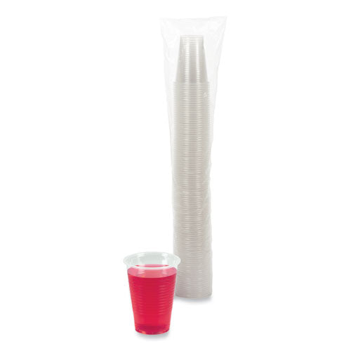 Translucent Plastic Cold Cups, 9 Oz, Polypropylene, 100/pack.