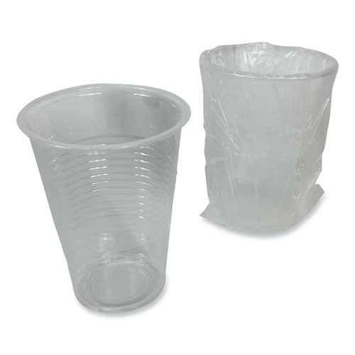 Translucent Plastic Cold Cups, Individually Wrapped, 9 Oz, Polypropylene, 1,000/carton.