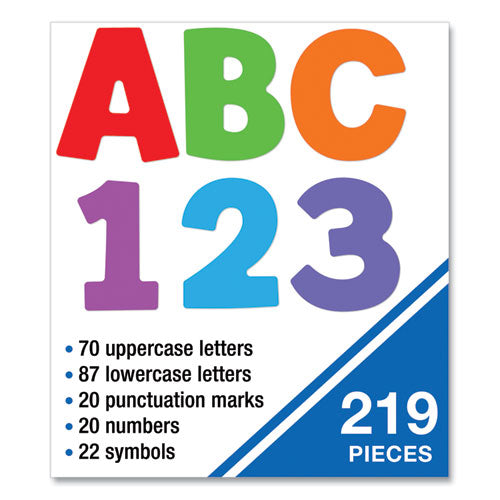 Ez Letter Combo Packs, Color Splash Assortment, 4"h, 219 Characters.