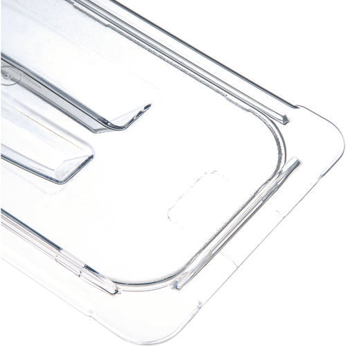 Storplus Polycarbonate Handled Universal Lid, 7 X 12.5 X 0.88, Clear, Plastic.