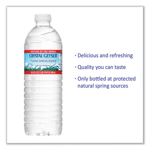 Natural Alpine Spring Water, 16.9 Oz Bottle, 24/carton.