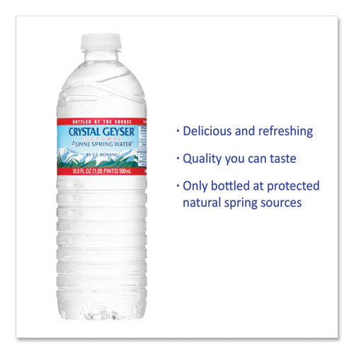 Natural Alpine Spring Water, 16.9 Oz Bottle, 35/carton.