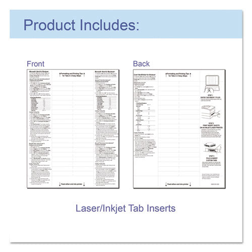 Sheet Protectors With Index Tabs, Heavy, Clear Tabs, 2", 11 X 8.5, 5/set.