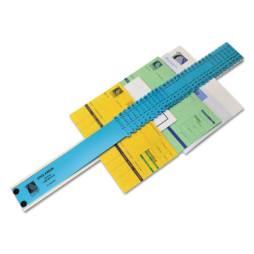 Plastic Indexed Sorter, 31 Dividers, Alpha/numeric/month/date/day Index, Letter Size, Blue Frame.