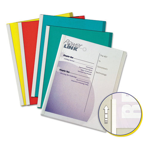 Vinyl Report Covers, 0.13" Capacity, 8.5 X 11, Clear/assorted, 50/box.