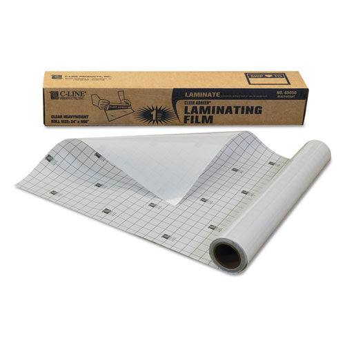 Cleer Adheer Self-adhesive Laminating Film, 2 Mil, 24" X 50 Ft, Gloss Clear.