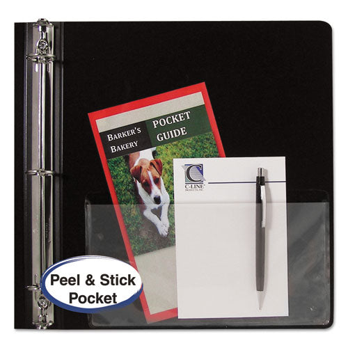 Peel And Stick Add-on Filing Pockets, 25", 11 X 8.5, 10/pack.