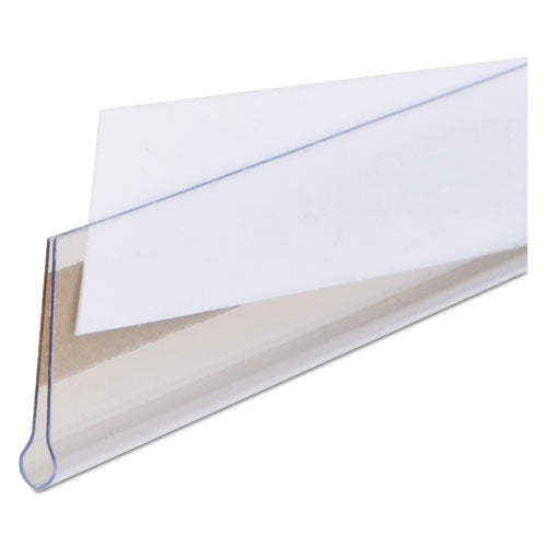 Self-adhesive Label Holders, Top Load, 0.5 X 3, Clear, 50/pack.