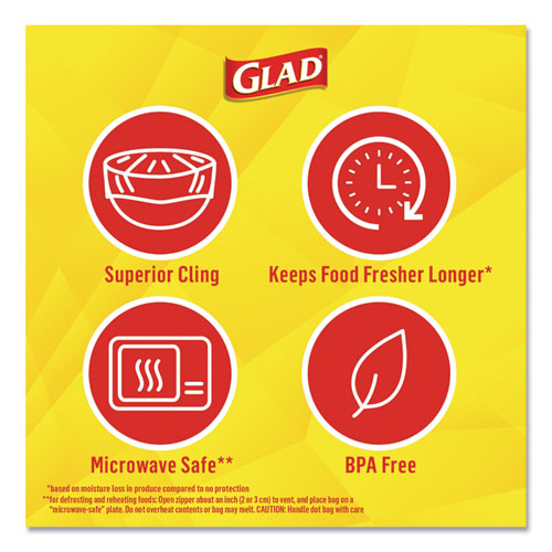 Cling'n Seal Plastic Food Wrap, 200 Square Foot Roll, Clear, 12 Rolls/carton.