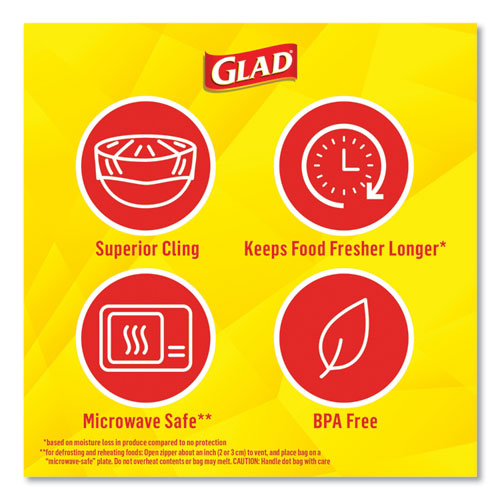 Clingwrap Plastic Wrap, 200 Square Foot Roll, Clear.