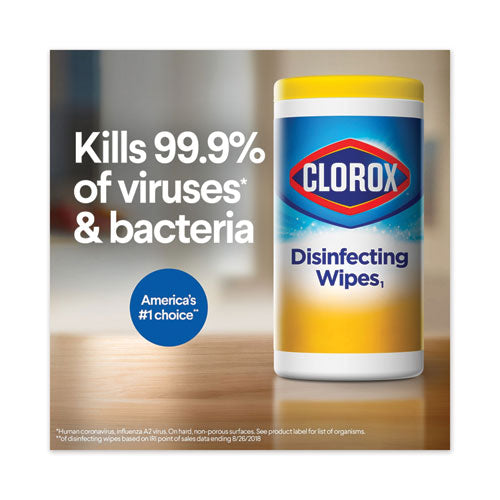 Disinfecting Wipes, 1-ply, 7 X 8, Fresh Scent, White, 35/canister.