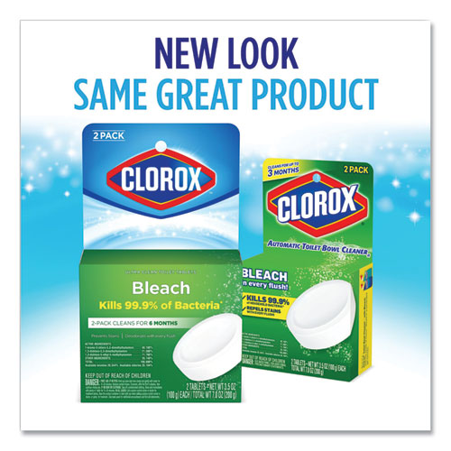 Ultra Clean Toilet Tablets Bleach, 3.5 Oz Tablet, 2/pack.