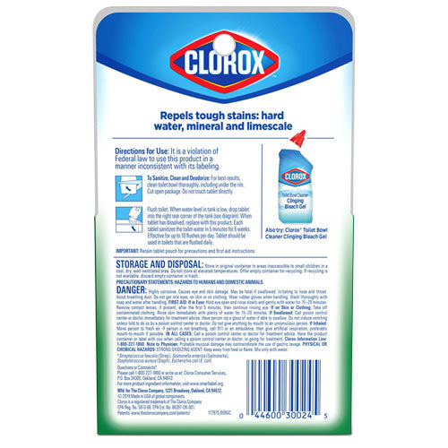 Ultra Clean Toilet Tablets Bleach, 3.5 Oz Tablet, 2/pack.