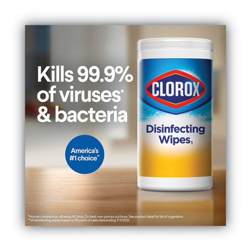 Disinfecting Wipes, 1-ply, 7 X 8, Fresh Scent/citrus Blend, White, 75/canister, 3 Canisters/pack.