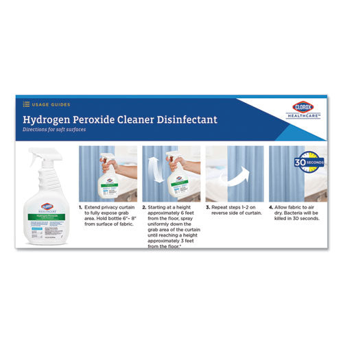 Hydrogen-peroxide Cleaner/disinfectant, 32 Oz Spray Bottle, 9/carton.