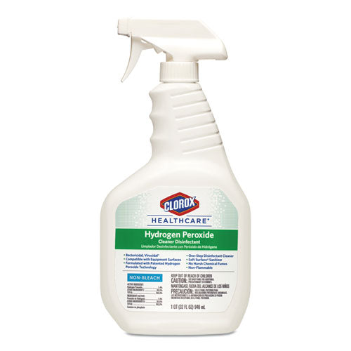 Hydrogen-peroxide Cleaner/disinfectant, 32 Oz Spray Bottle, 9/carton.