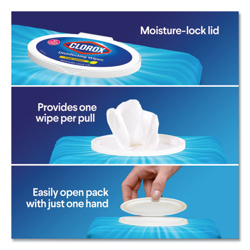 Disinfecting Wipes, Easy Pull Pack, 1-ply, 8 X 7, Fresh Scent, White, 75 Towels/box, 6 Boxes/carton.