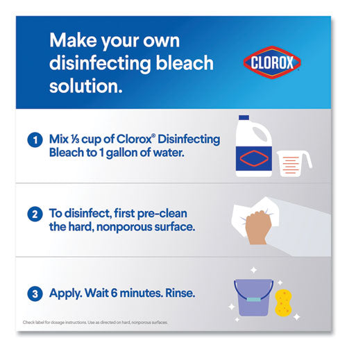 Regular Bleach With Cloromax Technology, 24 Oz Bottle, 12/carton.