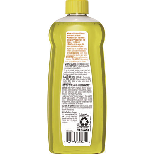 Multi-surface Cleaner Concentrated, Lemon Fresh Scent, 14 Oz Bottle, 12/carton.