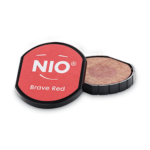 Ink Pad For Nio Stamp With Voucher, 2.75" X 2.75", Brave Red.